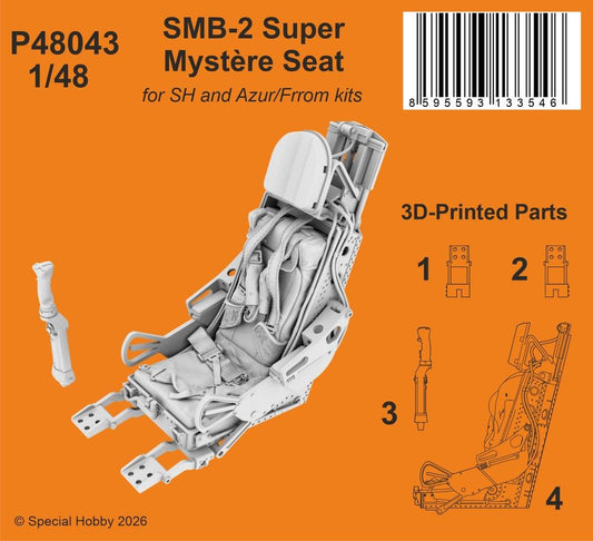 CMK/Czech Master Kits P48043 1:48 Dassault SMB-2 Super Mystere Seat