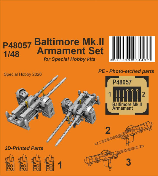 CMK/Czech Master Kits P48057 1:48 Martin Baltimore Mk.II Armament Set
