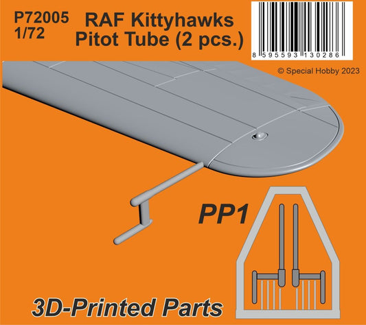 CMK P72005 1:72 RAF Curtiss Kittyhawk Mk.IA Pitot Tube (2 pcs) 3D Printed