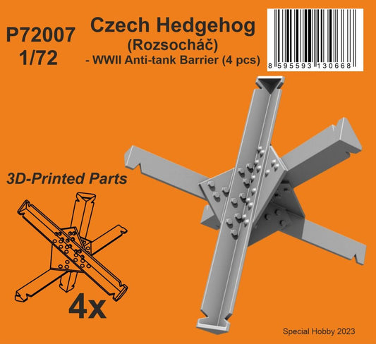 CMK/Czech Master Kits P72007 1:72 Czech Hedgehog - WWII Anti-tank Barrier (4 pcs)