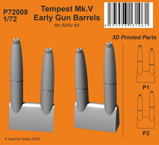 CMK/Czech Master Kits P72009 1:72 Hawker Tempest Mk.V Early Gun Barrels