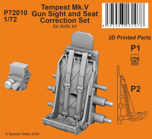 CMK/Czech Master Kits P72010 1:72 Hawker Tempest Mk.V Gun Sight and Seat Correction Set.