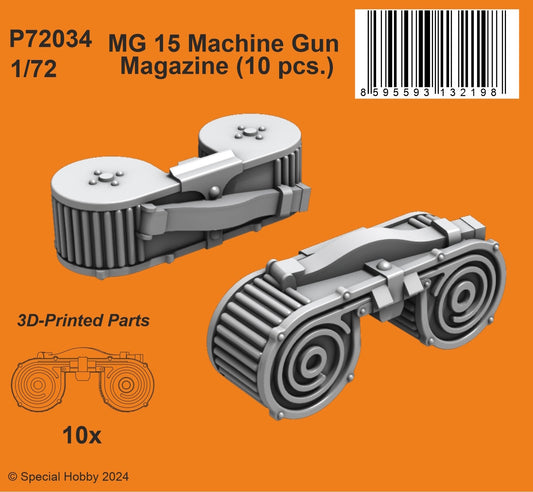 CMK/Czech Master Kits P72034 1:72 MG 15 Machine Gun Magazine (10 pcs.)