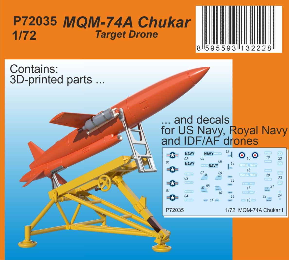 CMK/Czech Master Kits P72035 1:72 MQM-74A Chukar â€˜Target Droneâ€™