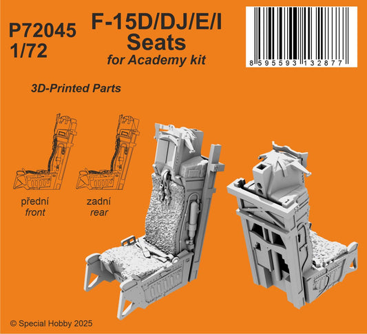 CMK/Czech Master Kits P72045 1:72 McDonnell F-15D/DJ/E/I Eagles Seats