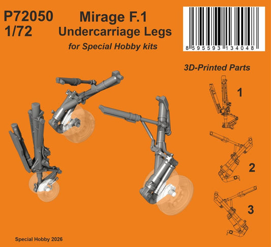 CMK/Czech Master Kits 129-P72050 1:72 Mirage F.1 Undercarriage Legs