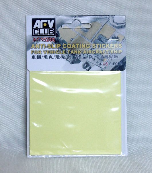 AFV Club AC35206 Anti-Slip Coating Stickers for Vehicles/Tanks/Aircraft/Ships