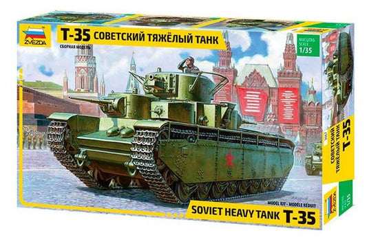 Zvezda 3667 1:35 Soviet T-35 Heavy Tank