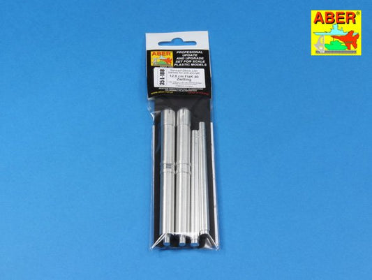 Aber 35L188 1:35 German 128mm L/61 Barrels for Anti-Aircraft1 2,8 cm FlaK 40 Zwilling