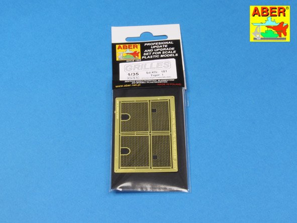 Aber 35G31 1:35 Grilles for Sd.Kfz.181 Pz.Kpfw.VI Tiger I