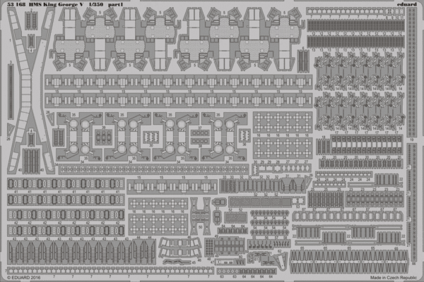 Eduard 53168 1:350 H.M.S. King George V