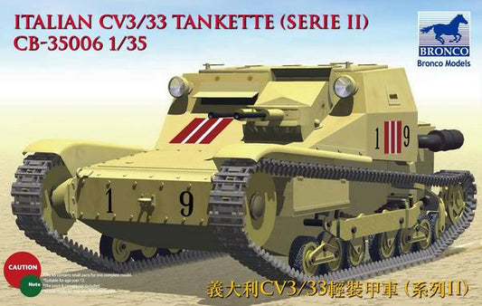 Bronco Models CB35006 1:35 CV L3/33 Tankette Italian Army