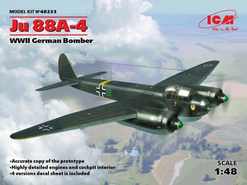 ICM 48233 1:48 Junkers Ju-88A-4 WWII German Bomber