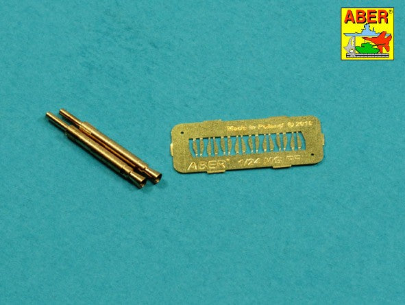 Aber A24004 1:24 Set of 2 Barrels for German Oerlikon 20mm Aircraft Machine Guns MG FF with Sights