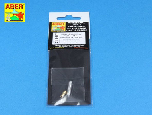 Aber 35L117 1:35 Barrel for Italian Semovente M40 DA 75/18