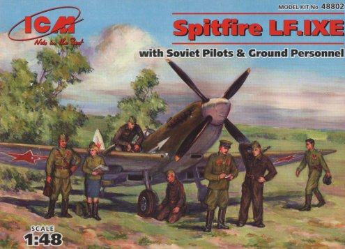 ICM 48802 1:48 Supermarine Spitfire LF Mk.IXe with Pilots and Ground crew