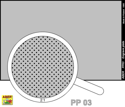 Aber PP03 1:35 Engraved Plate (88 x 57mm) - Pattern 03