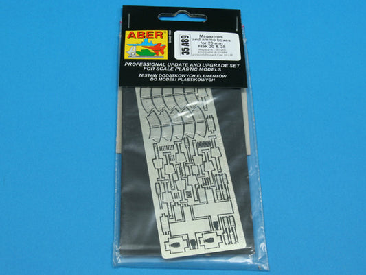 Aber 35A089 1:35 Magazines and Ammunition Boxes for German FlaK 30 & FlaK 38
