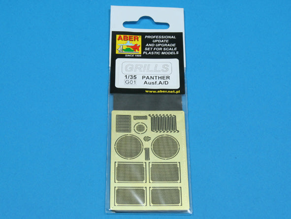 Aber 35G01 1:35 Grilles for Pz.Kpfw.V Panther Ausf.A/D