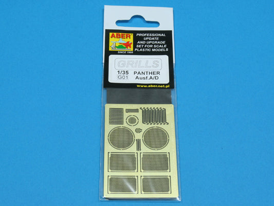 Aber 35G01 1:35 Grilles for Pz.Kpfw.V Panther Ausf.A/D