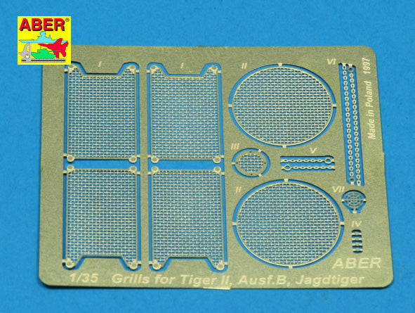 Aber 35G06 1:35 Grilles for Pz.Kpfw.VI King Tiger Sd.Kfz.182 & JagdTiger