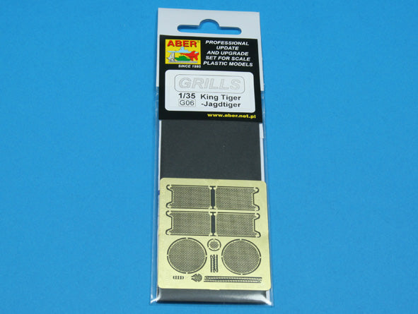 Aber 35G06 1:35 Grilles for Pz.Kpfw.VI King Tiger Sd.Kfz.182 & JagdTiger