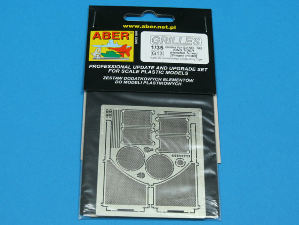 Aber 35G13 1:35 Grilles for Pz.Kpfw.VI King Tiger Sd.Kfz.182 (Henschel Turret)