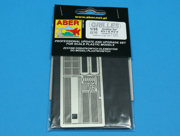 Aber 35G16 1:35 Grilles for Soviet KV-I and KV-II