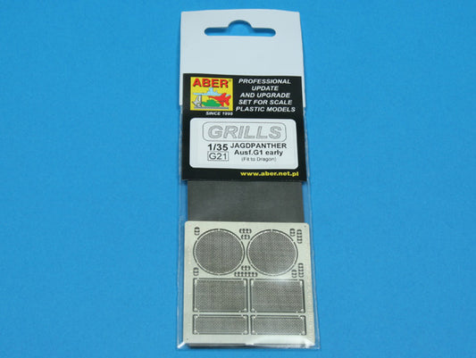 Aber 35G21 1:35 Grilles for Jagdpanther Ausf.G1 Early