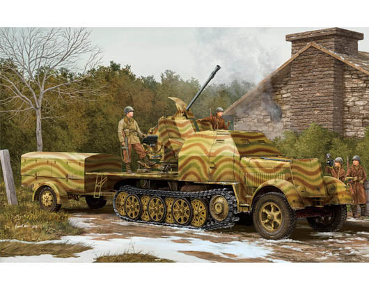 Trumpeter 01527 1:35 Sd.Kfz.7/2 3.7cm Flakvierling 43