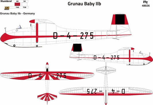 FLY 48026 1:48 Grunau Baby IIB Germany