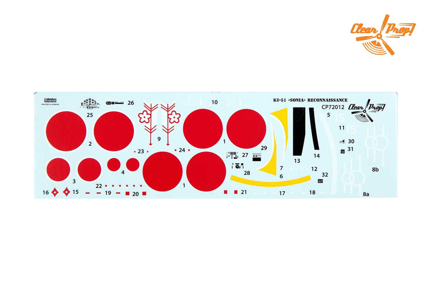 Clear Prop Models 72012 1:72 Mitsubishi Ki-51 'Sonia' Reconnaissance Advanced