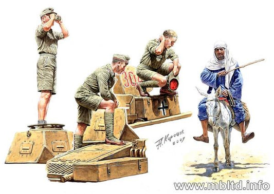 Master Box MB3559 1:35 German (WWII) Tank crew DAK/Afrika Korps