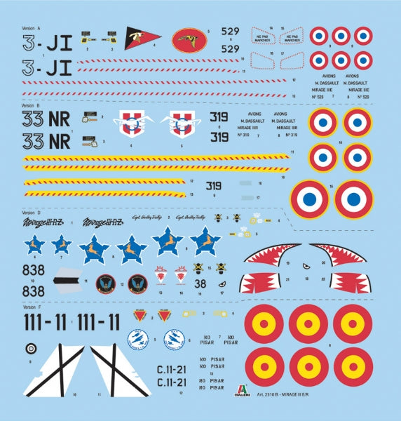 Italeri 2510 1:32 Dassault Mirage IIIE/R