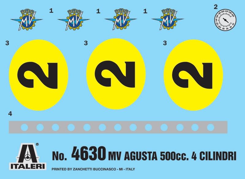 Italeri 4630 1:9 MV Agusta 500cc 1964 World Champion 1962-1965 Mike Hailwood