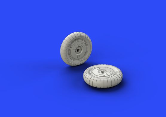 Eduard Brassin 648261 1:48 Messerschmitt Bf-109G-6 wheels with weighted tyre effect