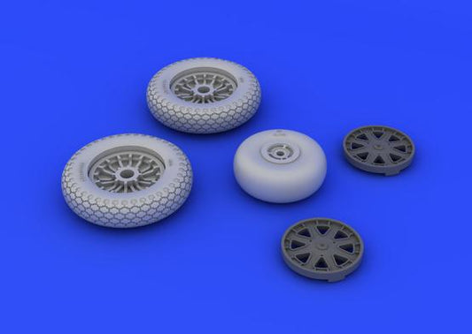 Eduard Brassin 648202 1:48 Bell P-39 Airacobra early wheels with weighted tyre effect with weighted tyre effect