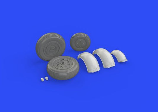 Eduard Brassin 648272 1:48 Gloster Meteor F.8 wheels with weighted tyre effect