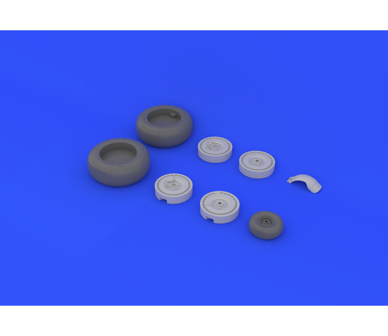 Eduard Brassin 648134 1:48 Junkers Ju-88 late wheels with weighted tyre effect