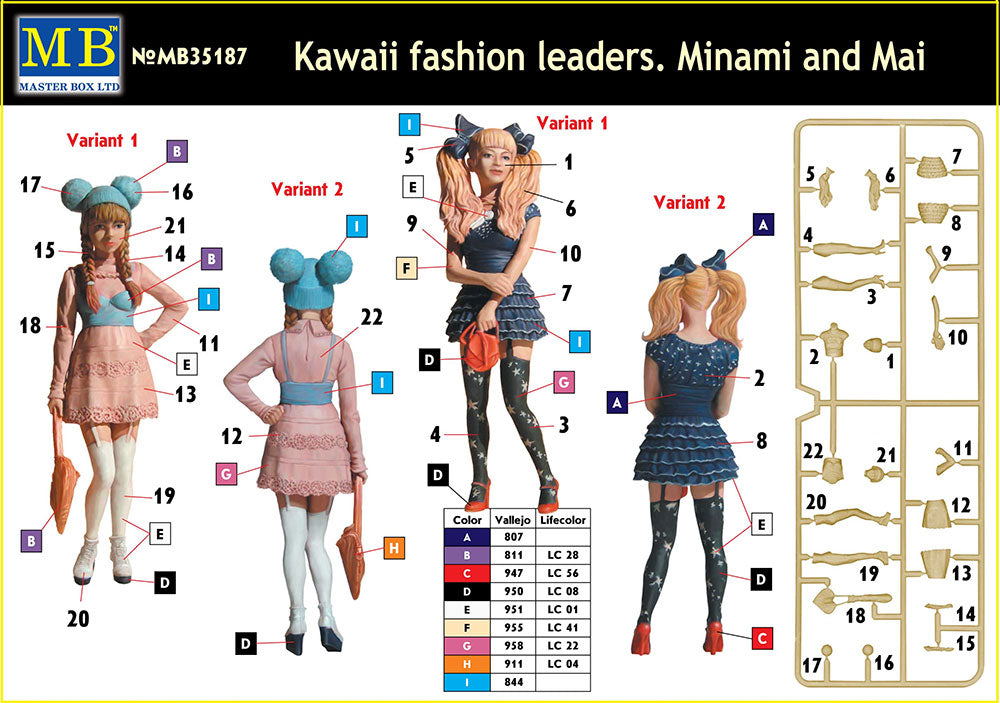 Master Box MB35187 1:35 Kawaii Fashion Leaders Minami and Mai