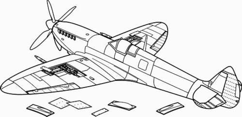 CMK 4125 1:48 Supermarine Spitfire Mk.Vb Armament Type C