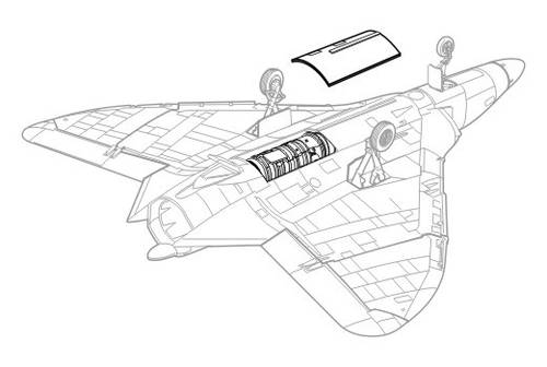 CMK 4137 1:48 Douglas F4D-1 Skyray Engine Set