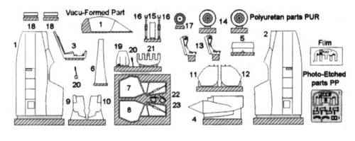 CMK 4037 1:48 BAC/EE Lightning T.4/T.5 2 Seat Conversion