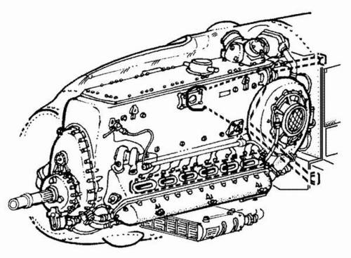 CMK 4058 1:48 Messerschmitt Bf-109E Engine