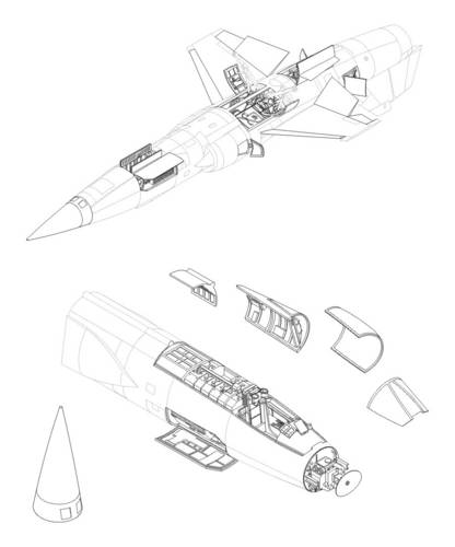 CMK 7057 1:72 Lockheed F-104G/F-104S Detail Set