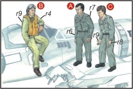 CMK F72040 1:72 2 USN Mechanics and Pilot WWII (3 figs.)