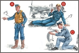 CMK F72041 1:72 RAF Mechanics and Pilot WWII (3 figs.)