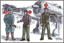 CMK F72042 1:72 Japanese Army Pilots WWII + Mechanic (3 figs.)