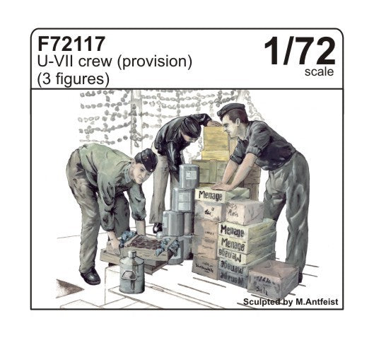 CMK F72117 1:72 Crew Loading Provisions for U-Boat Type VIIc (3 figs.)