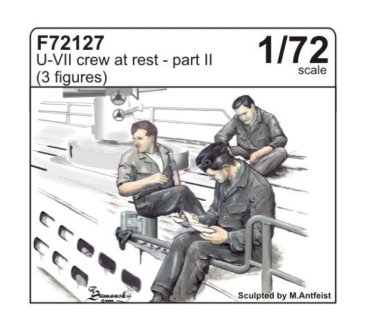 CMK F72127 1:72 Crew at Rest Set 2 for U-Boat Type VIIc (3 figs.)